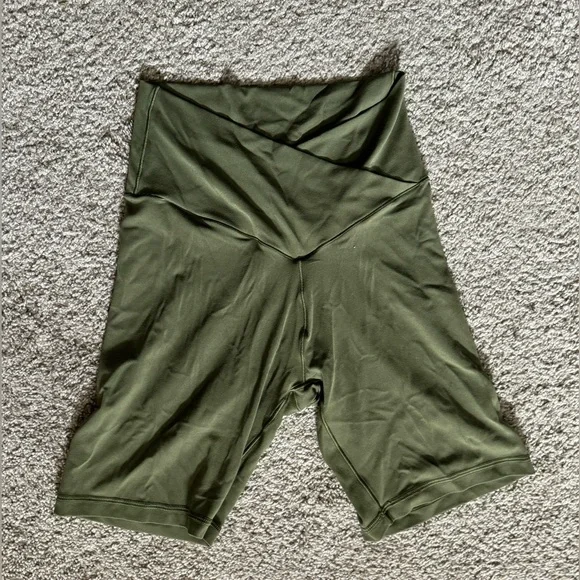 Aerie Olive Green Bike Shorts - Picture 1 of 5